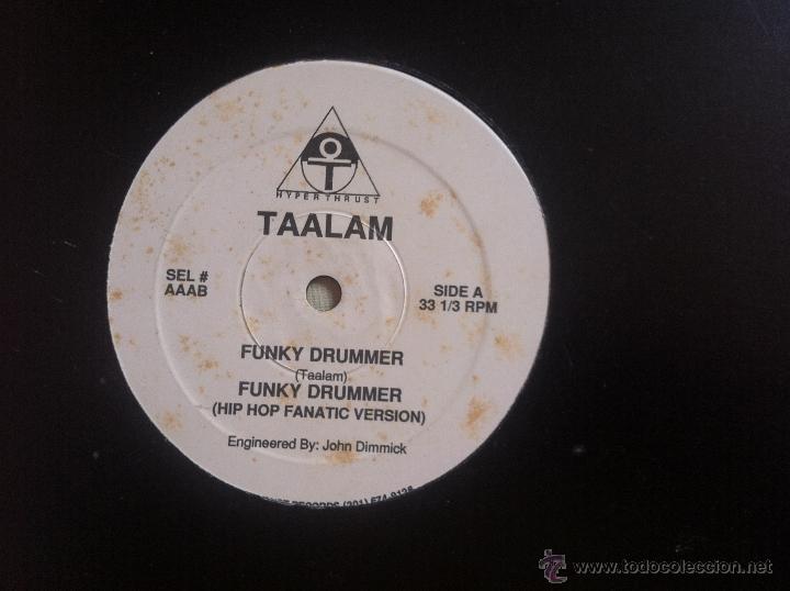 Discos de vinilo: MAXI TAALAM-FUNKY DRUMMER - Foto 1
