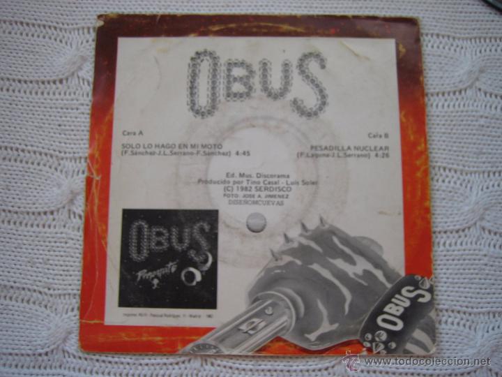 Discos de vinilo: SINGLE OBUS 1982 - Foto 4