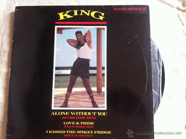 Discos de vinilo: MAXI KING-ALONE WHITHOUT YOU - Foto 1