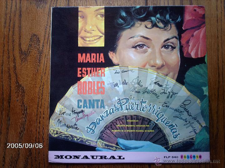 Disques de vinyle: maria esther robles   -  canta danzas puertorrique&ntilde;as