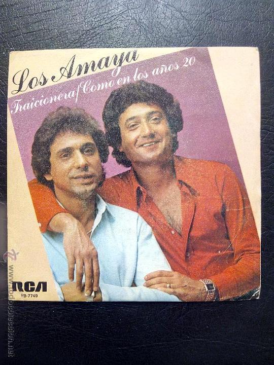 Discos de vinilo: SINGLE LOS AMAYA - TRAICIONERA - COMO EN LOS A&Ntilde;OS 20. - Foto 1