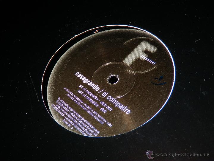 Discos de vinilo: CASAGRANDE EL COMPADRE FLUENTIAL INCLUDES CLUB MIX EP MAXI SINGLE VINILO DISCO DANCE BB - Foto 3