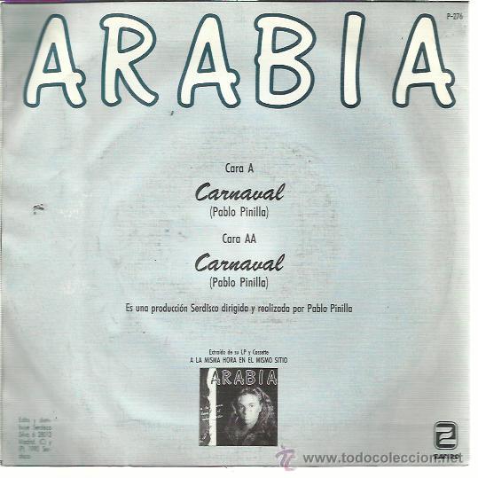 Discos de vinilo: ARABIA Sg ZAFIRO 1990 carnaval - Foto 2