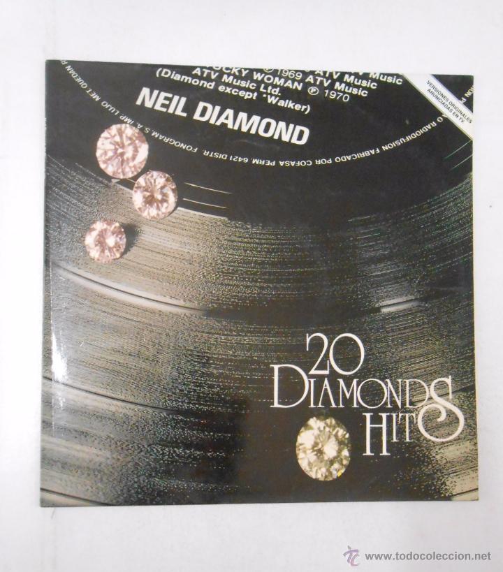 Discos de vinilo: NEIL DIAMOND - 20 DIAMONDS HITS - LP. TDKDA13 - Foto 1