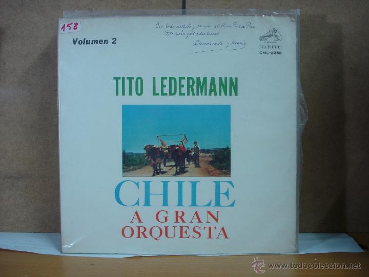 Vinyl records: Tito Ledermann - Chile a Gran Orquesta Volumen 2 - RCA-Victor CML-268 - Edicion Chilena