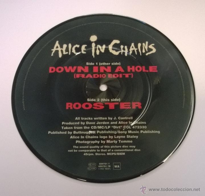 Discos de vinilo: Alice in Chains.Down in a Hole.SINGLE.EDICION LIMITADA.. - Foto 3