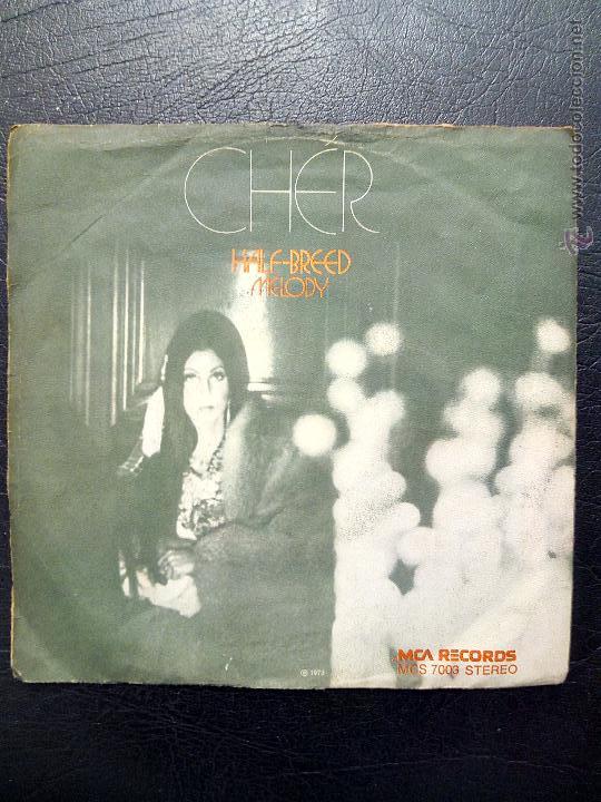 Discos de vinilo: SINGLE CHER - HALF-BREED - MELODY - MCA 1973. - Foto 2