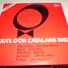 Discos de vinilo: EXITS DÓR CATALANS 1987 RAIMON,TOMEU PEÑA,JOAN AMERIC,DETECTORS ETC.. PROMOCIONAL DIFICIL CON ENCART