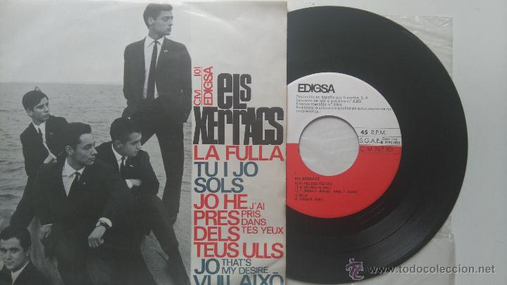 ELS XERRACS- LA FULLA + 3- EP 1965 + ENCARTE- TOTI SOLER- EXCELENTE ESTADO. (Música - Discos de Vinilo - EPs - Grupos Españoles 50 y 60)