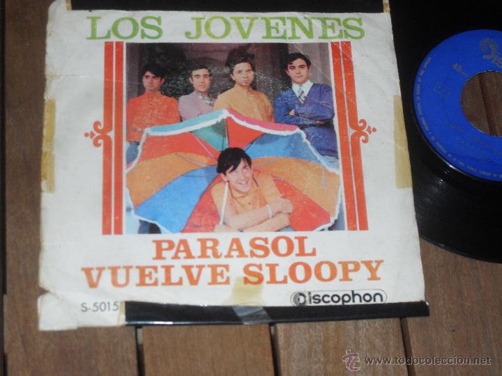 Discos de vinilo: LOS JOVENES SINGLE. PARASOL. MADE IN SPAIN. 1966 - Foto 2