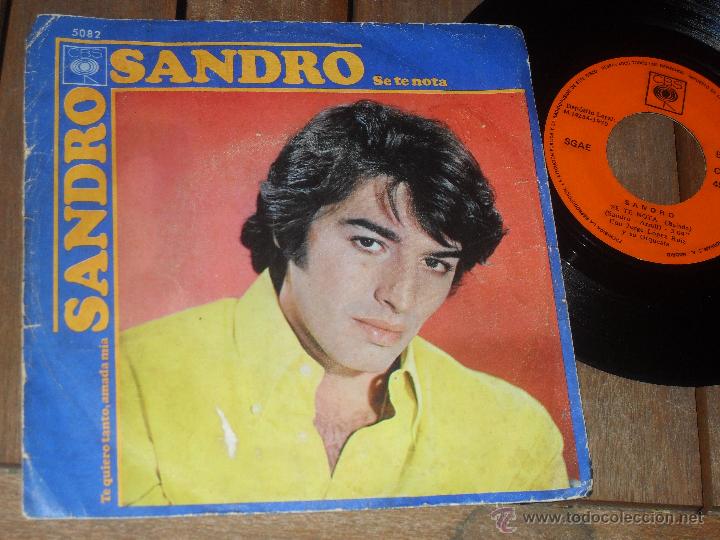 Discos de vinilo: SANDRO. SINGLE.  SE TE NOTA. MADE IN SPAIN. 1970 - Foto 1