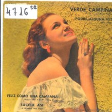 Discos de vinilo: VERDE CAMPIÑA / THE BEVERLEY SISTERS - TONY EDEN / CHERRY WAINER / JOHHNY SHANLY (EP 1960). Lote 50611900