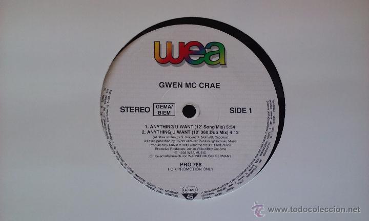 Discos de vinilo: Gwen McCrae - Anything U Want - 1993 - Foto 1