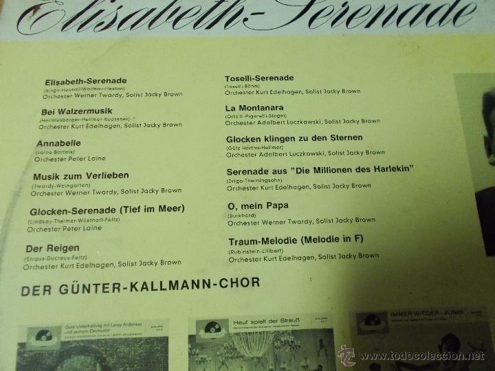 Discos de vinilo: ELISABETH SERENADE EDICION ALEMANA - Foto 2