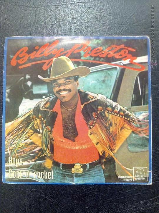 Discos de vinilo: SINGLE BILLY PRESTON - HOPE - SOCK-IT, ROCKET - MOTOWN 1981. - Foto 1