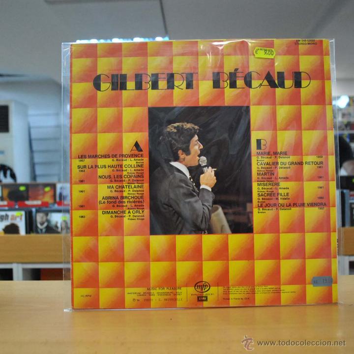 Discos de vinilo: GILBERT BECAUD - DIMANCHE A ORLY - LP - Foto 2