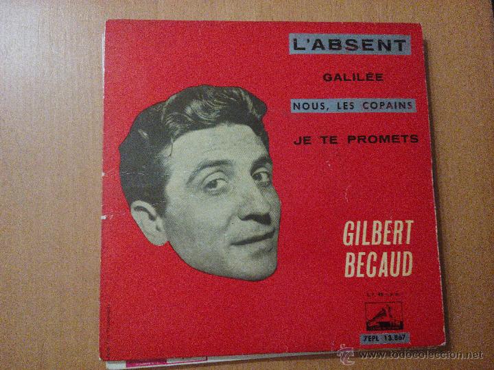 Discos de vinilo: GILBERT BECAUD L&acute;ABSENT EP SPAIN 1962 - Foto 1