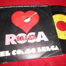 Discos de vinil: EL COMBO BELGA SALSA ROSA BSO ADIVINALO/SALSA ROSA 7 SINGLE 1991 EPIC PROMO. Lote 50670954