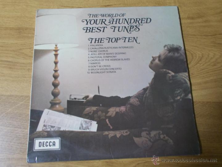 Disques de vinyle: THE WORLD OF YOUR HUNDRED BEST TUNES. THE TOP TEN