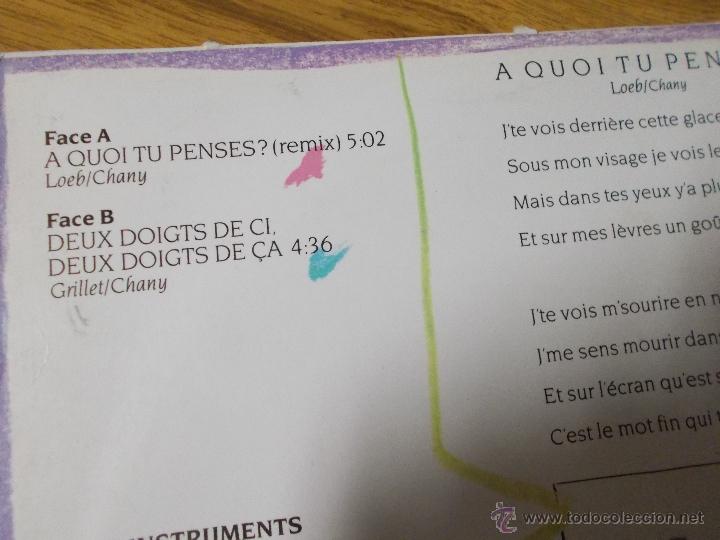 Discos de vinilo: A QUOI TU PENSES? CAROLINE LOEB - Foto 2