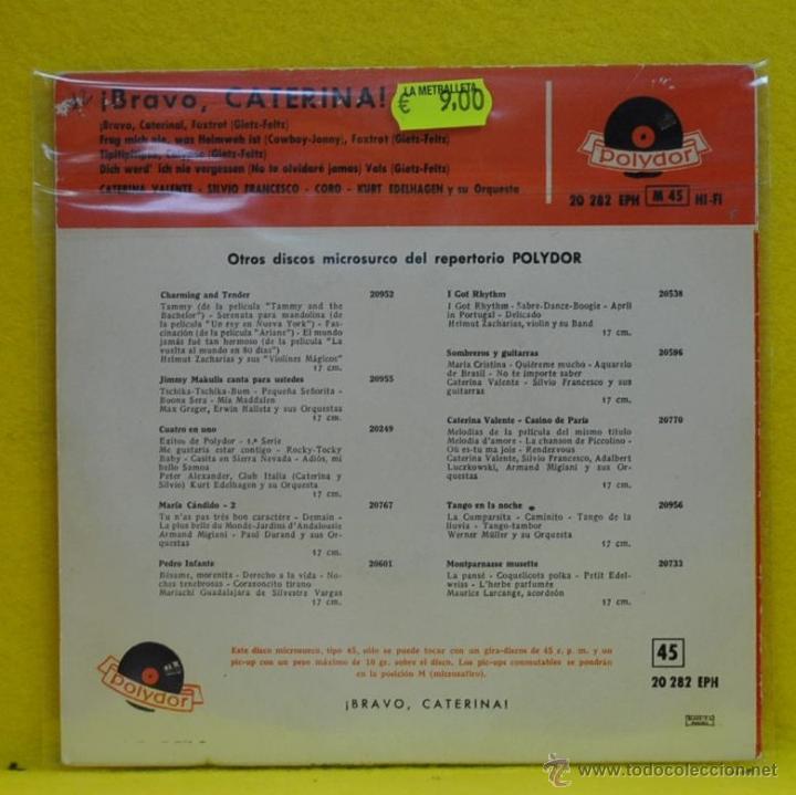 Discos de vinilo: CATERINA - BRAVO CATERINA - EP - Foto 2