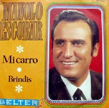 Discos de vinilo: Mi carro, de Manolo Escobar. Single 1969. - Foto 1