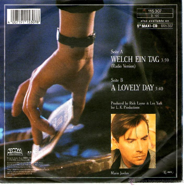 Discos de vinilo: MARIO JORDAN - WELCH EIN TAG - Foto 2
