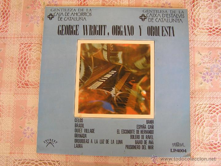 Discos de vinilo: GEORGE WRIGHT, ORGANO Y ORQUESTA  -  CELOS  - - Foto 1