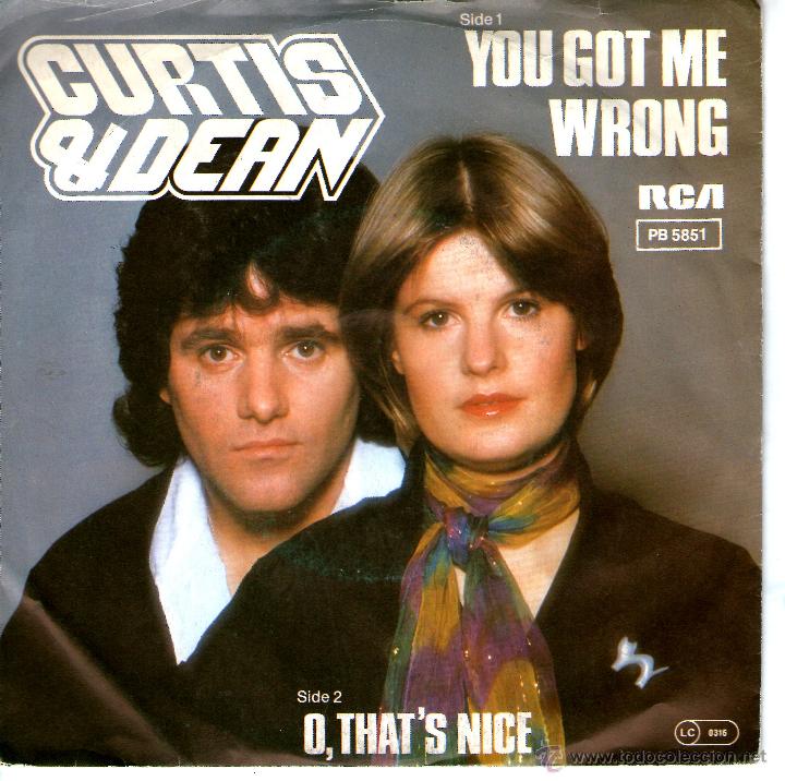 Discos de vinilo: CURTIS & DEAN - YOU GOT ME WRONG - Foto 1