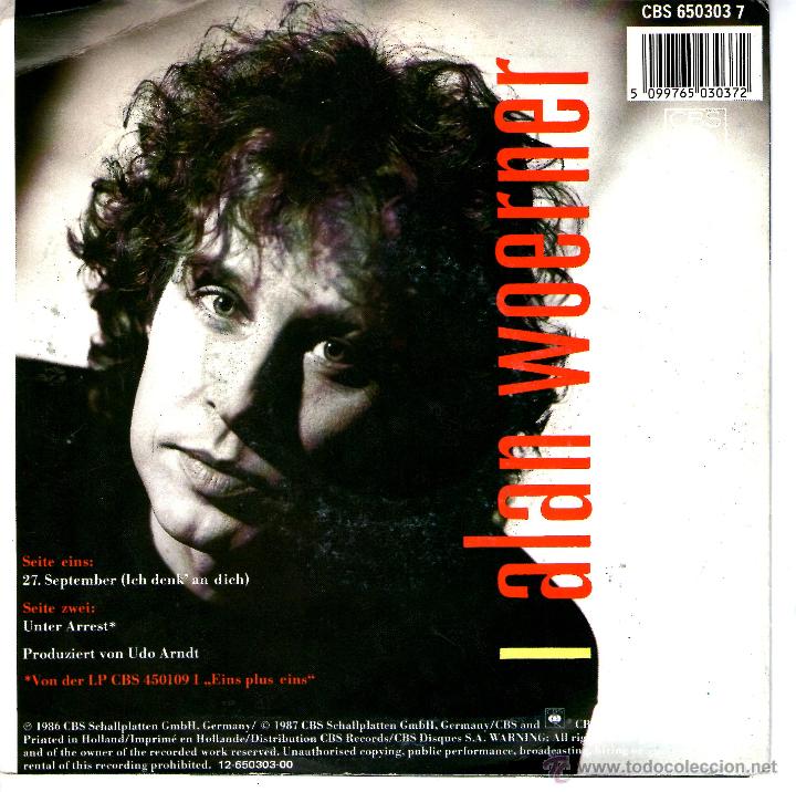 Discos de vinilo: ALAN WOERNER - 27. SEPTEMBER - Foto 2