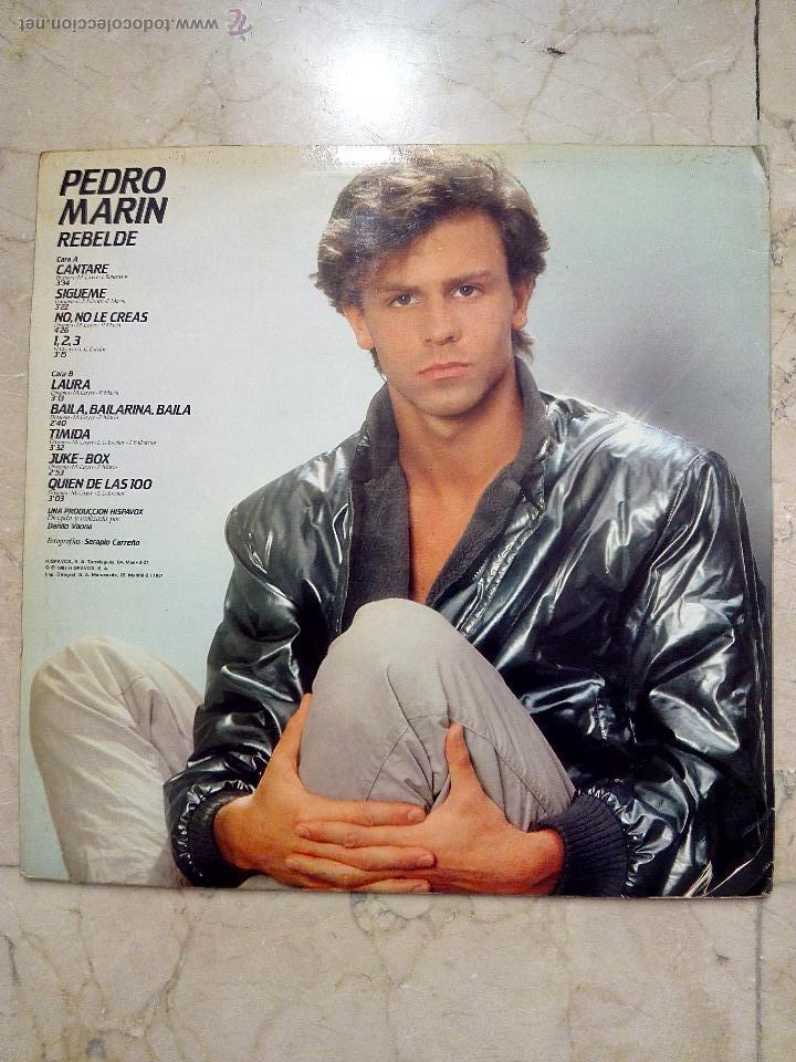 Discos de vinilo: LP PEDRO MAR&Iacute;N - REBELDE - HISPAVOX 1981 - SIN P&Oacute;STER. - Foto 2