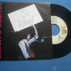 Discos de vinilo: GILBERT O´SULLIVAN SO WHAT SINGLE SPAIN 1990 PROMO PDELUXE. Lote 50748268