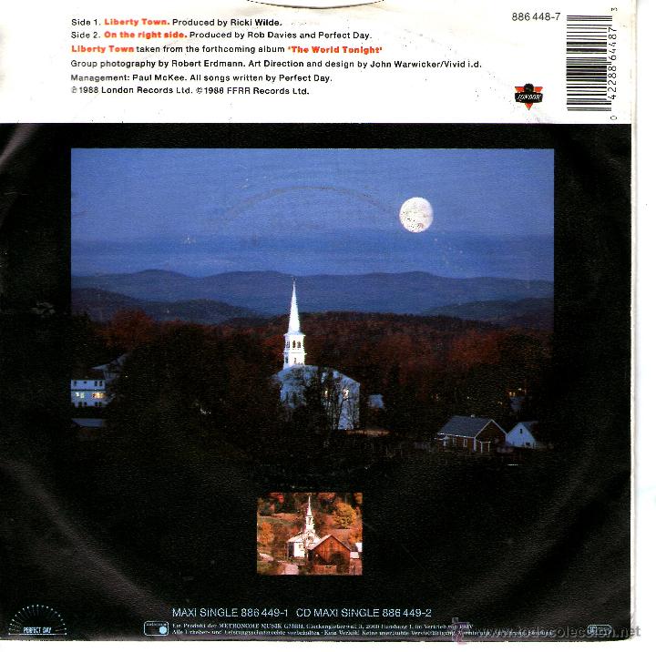Discos de vinilo: PERFECT DAY - LIBERTY TOWN - Foto 2