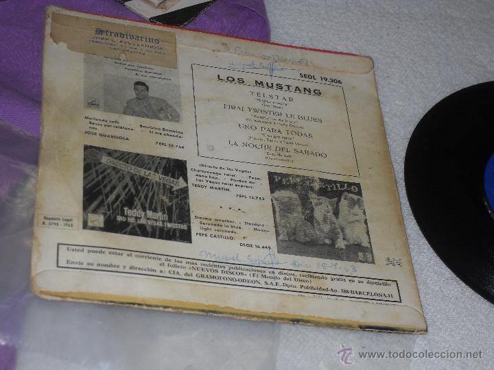 Discos de vinilo: LOS MUSTANG EP. TELSTAR. DEFECTUOSO. - Foto 3