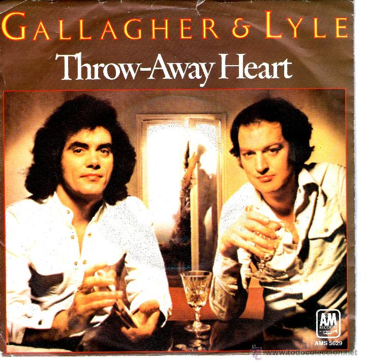 Discos de vinilo: GALLAGHER & LYLE - THROW-AWAY HEART - Foto 1