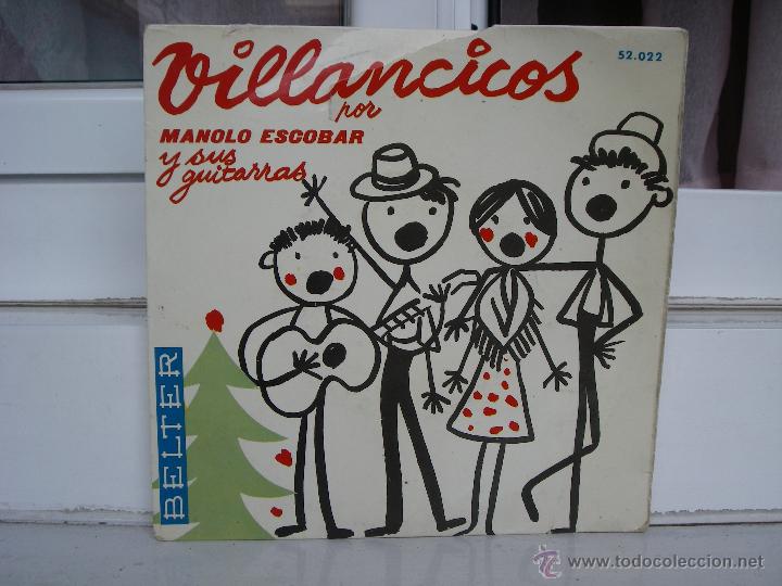 Discos de vinilo: SINGLE DE MANOLO ESCOBAR: VILLANCICOS - Foto 1