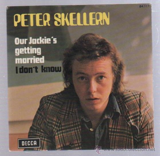 Discos de vinilo: SINGLE. PETER SKELLERN. OUR JACKIES GETTING MARRIED / I DONT KNOW - Foto 1