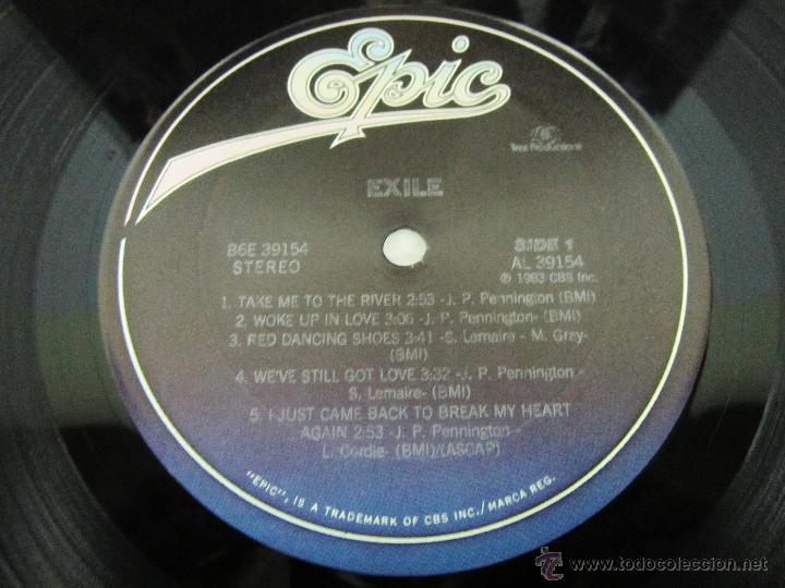 Discos de vinilo: EXILE - EXILE - 1&ordm; LP - EPIC 1983 USA - Foto 2