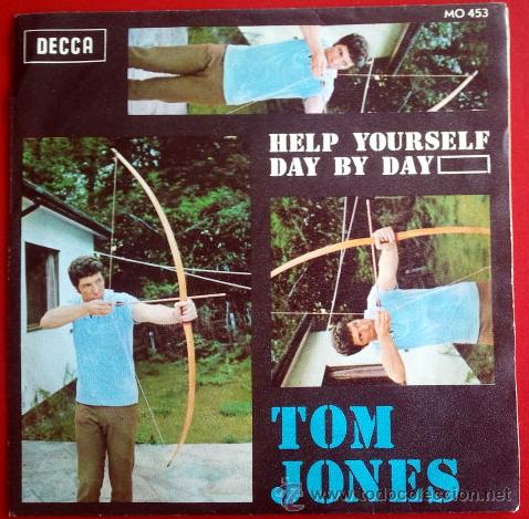 Discos de vinilo: TOM JONES . HELP YOURSELF / DAY BY DAY - Foto 1