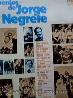 Discos de vinilo: Jorge Negrete - Recuerdos de... (RCA, 1972) - Foto 1
