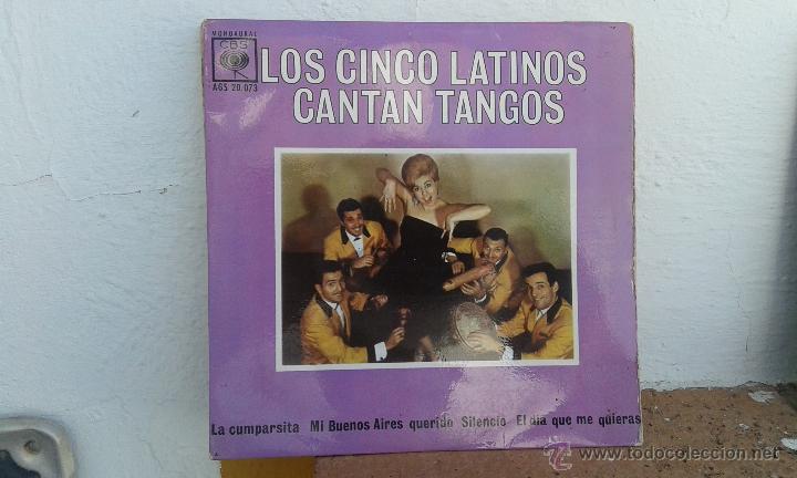 Discos de vinilo: Los cinco latinos cantan tangos - Foto 1