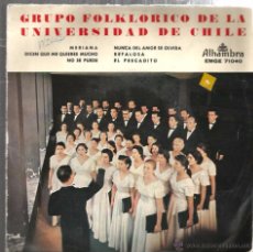 Discos de vinilo: GRUPO FOLKLORICO DE LA UNIVERSIDAD DE CHILE 