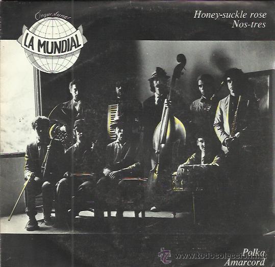Discos de vinilo: ORQUESTRINA LA MUNDIAL EP ARIOLA 1982 honey suckle rose/ nos tres/ polka/ amarcord