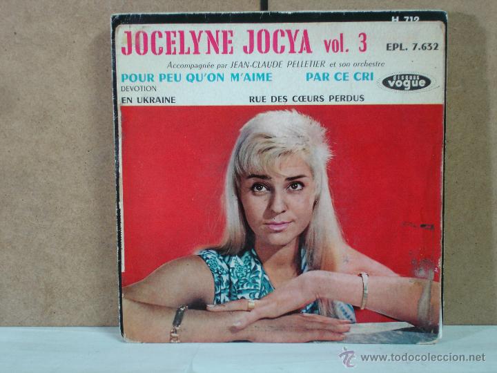 Disques de vinyle: Jocelyne Jocya - Vol. 3: Pour Peu Qu'On M'Aime / En Ukraine / Par Ce Cri / Rue Des Coeurs Perdus