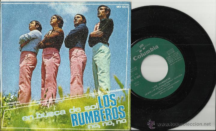 Discos de vinilo: LOS RUMBEROS SINGLE EN BUSCA DE SOL.EN PERFECTO ESTADO.1970 - Foto 1