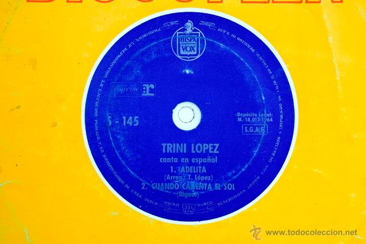 Discos de vinilo: DISCOFLEX DE TRINI L&Oacute;PEZ - Foto 2