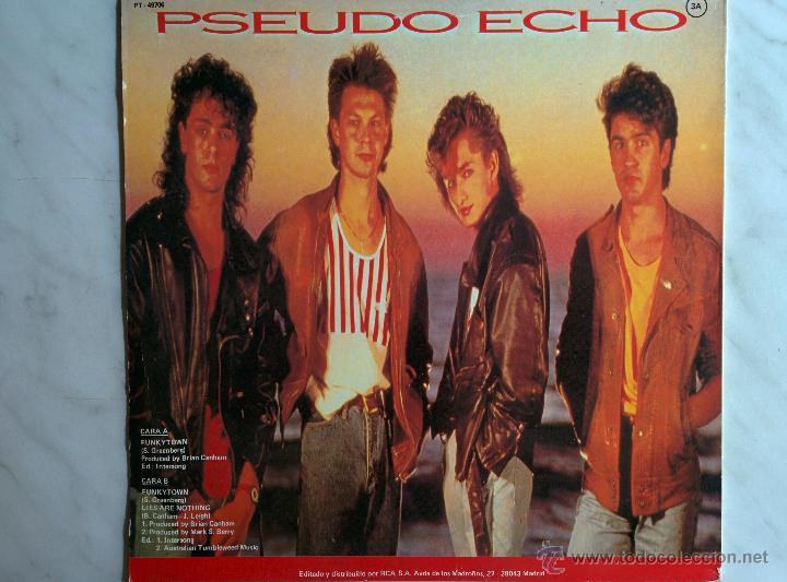 Discos de vinilo: PSEUDO ECHO. FUNKYTOWN. MAXI 45. PROMOCIONAL. - Foto 2