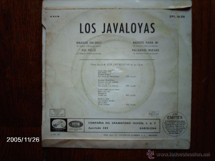 Discos de vinilo: los javaloyas  -  magicos colores  +  3 - Foto 2