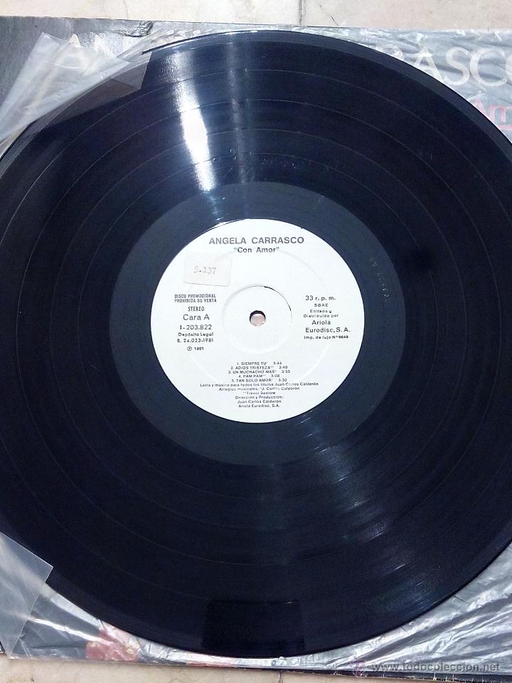 Discos de vinilo: LP ANGELA CARRASCO - CON AMOR - ARIOLA 1981. - Foto 4