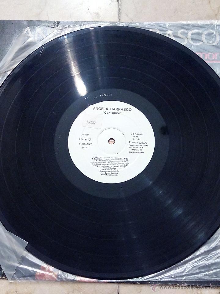 Discos de vinilo: LP ANGELA CARRASCO - CON AMOR - ARIOLA 1981. - Foto 5